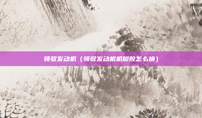 领驭发动机（领驭发动机机脚胶怎么换）