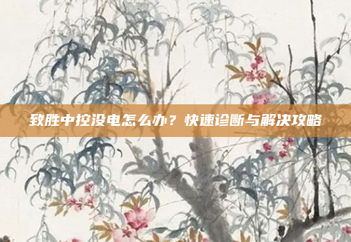致胜中控没电怎么办？快速诊断与解决攻略