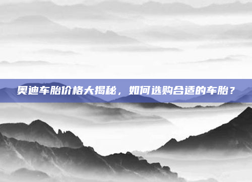 奥迪车胎价格大揭秘，如何选购合适的车胎？