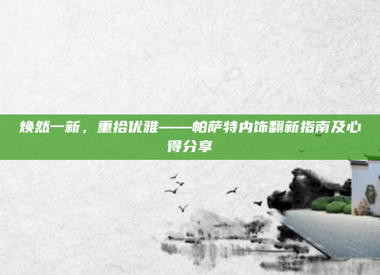 焕然一新，重拾优雅——帕萨特内饰翻新指南及心得分享