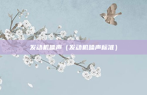 发动机噪声（发动机噪声标准）
