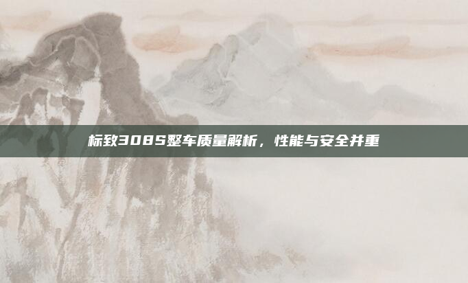 标致308S整车质量解析，性能与安全并重