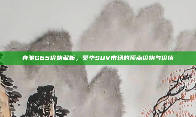 奔驰G65价格解析，豪华SUV市场的顶点价格与价值
