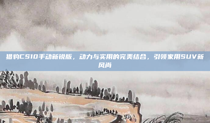 猎豹CS10手动新锐版,动力与实用的完美结合,引领家用SUV新风尚
