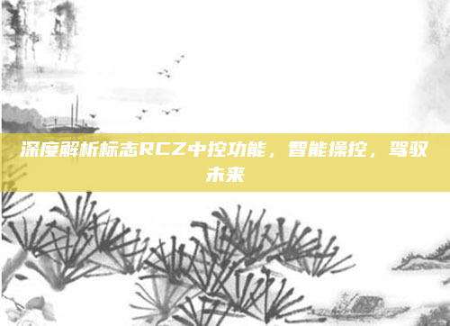 深度解析标志RCZ中控功能，智能操控，驾驭未来