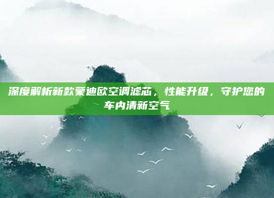 深度解析新款蒙迪欧空调滤芯，性能升级，守护您的车内清新空气