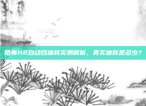 哈弗H2自动挡油耗实测解析，真实油耗是多少？