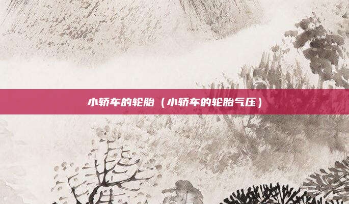 小轿车的轮胎（小轿车的轮胎气压）