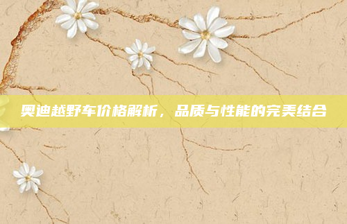 奥迪越野车价格解析,品质与性能的完美结合