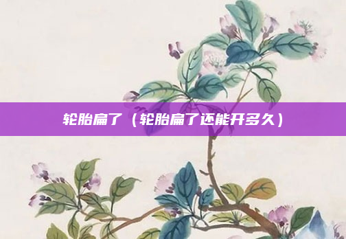 轮胎扁了（轮胎扁了还能开多久）
