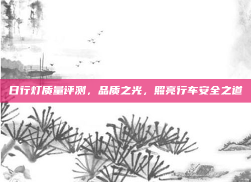 日行灯质量评测，品质之光，照亮行车安全之道