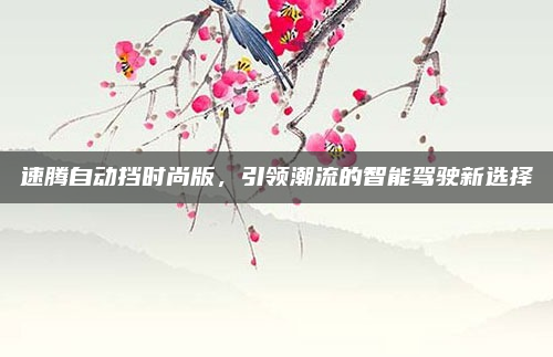 速腾自动挡时尚版，引领潮流的智能驾驶新选择