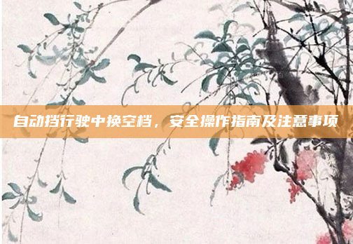 自动挡行驶中换空档，安全操作指南及注意事项