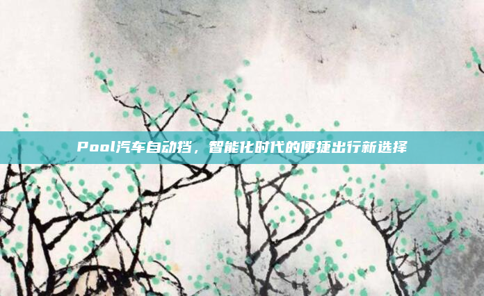 Pool汽车自动挡,智能化时代的便捷出行新选择
