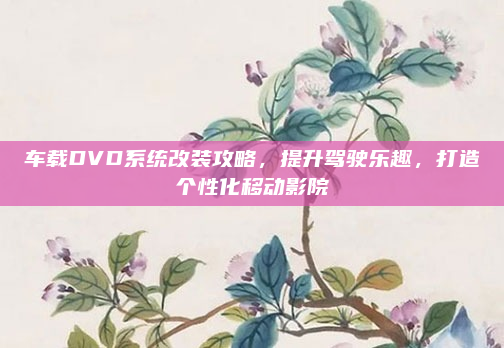 车载DVD系统改装攻略，提升驾驶乐趣，打造个性化移动影院