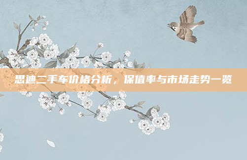 思迪二手车价格分析，保值率与市场走势一览