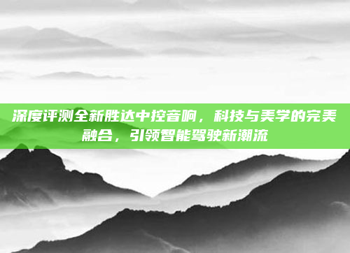 深度评测全新胜达中控音响，科技与美学的完美融合，引领智能驾驶新潮流