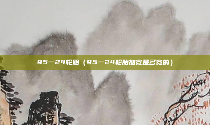 95一24轮胎(95一24轮胎加宽是多宽的)