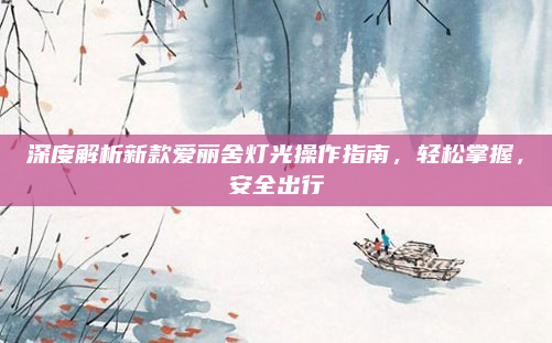 深度解析新款爱丽舍灯光操作指南,轻松掌握,安全出行