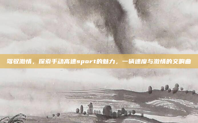 驾驭激情,探索手动高速sport的魅力,一辆速度与激情的交响曲