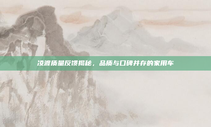 凌渡质量反馈揭秘，品质与口碑并存的家用车