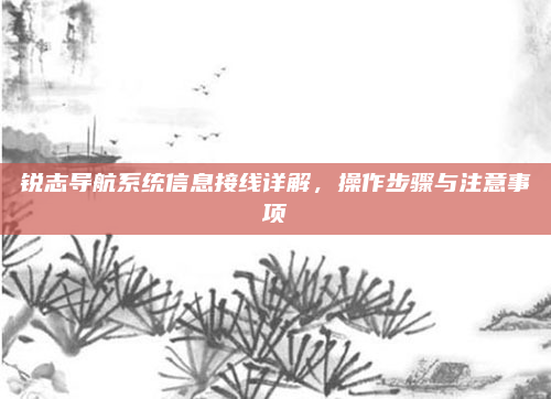 锐志导航系统信息接线详解，操作步骤与注意事项