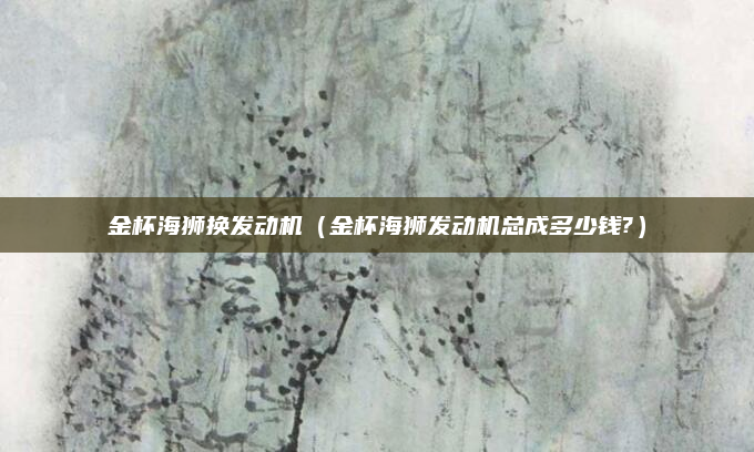 金杯海狮换发动机(金杯海狮发动机总成多少钱?)