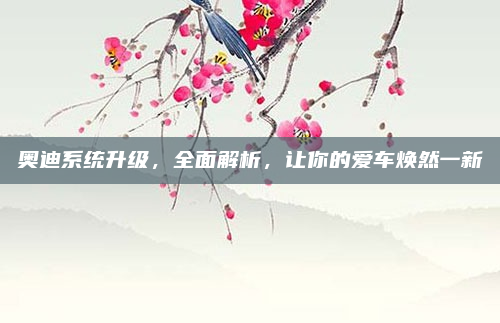 奥迪系统升级，全面解析，让你的爱车焕然一新