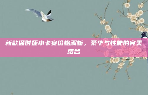 新款保时捷小卡宴价格解析,豪华与性能的完美结合