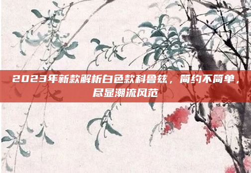 2023年新款解析白色款科鲁兹，简约不简单，尽显潮流风范
