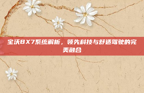 宝沃BX7系统解析,领先科技与舒适驾驶的完美融合