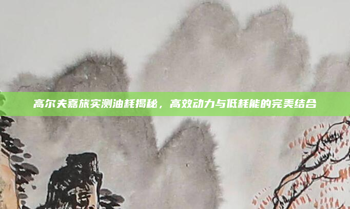 高尔夫嘉旅实测油耗揭秘,高效动力与低耗能的完美结合
