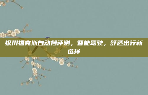 银川福克斯自动挡评测，智能驾驶，舒适出行新选择