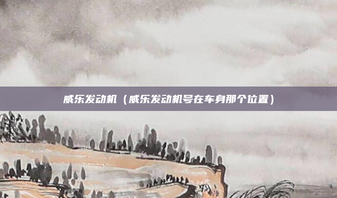 威乐发动机（威乐发动机号在车身那个位置）