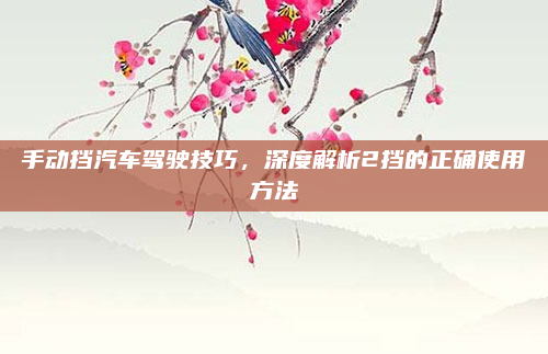 手动挡汽车驾驶技巧，深度解析2挡的正确使用方法