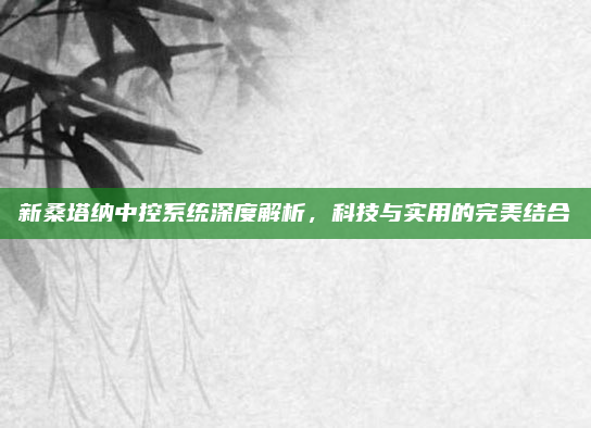 新桑塔纳中控系统深度解析,科技与实用的完美结合