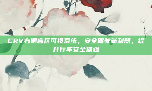 CRV右侧盲区可视系统,安全驾驶新利器,提升行车安全体验