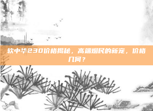 软中华230价格揭秘，高端烟民的新宠，价格几何？