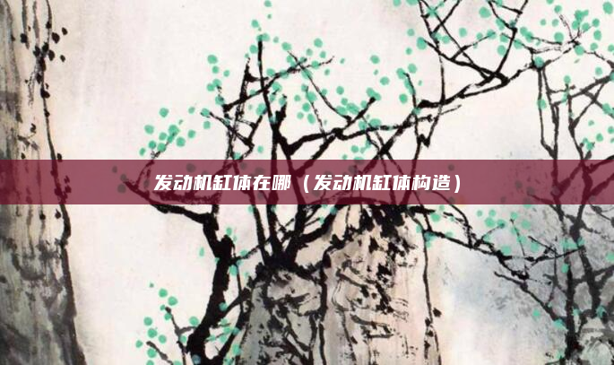发动机缸体在哪(发动机缸体构造)