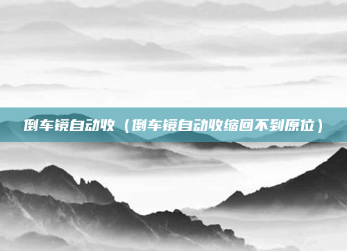 倒车镜自动收(倒车镜自动收缩回不到原位)