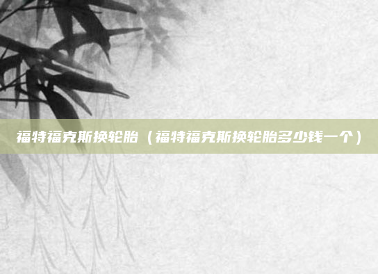 福特福克斯换轮胎(福特福克斯换轮胎多少钱一个)