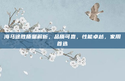 海马途胜质量解析，品质可靠，性能卓越，家用首选