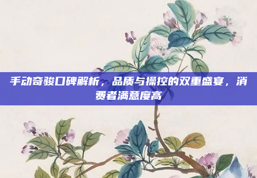 手动奇骏口碑解析，品质与操控的双重盛宴，消费者满意度高