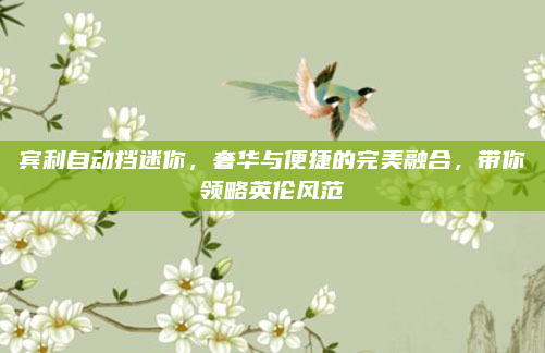 宾利自动挡迷你，奢华与便捷的完美融合，带你领略英伦风范
