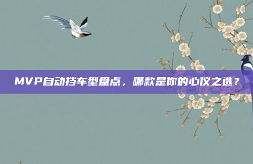 MVP自动挡车型盘点，哪款是你的心仪之选？
