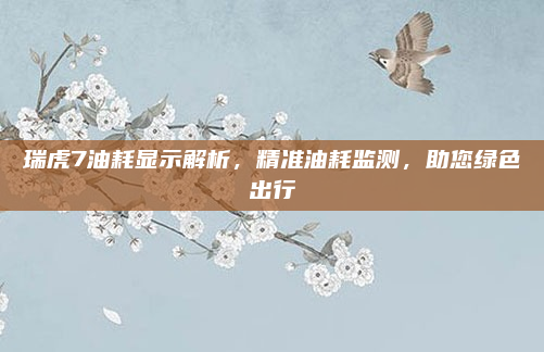 瑞虎7油耗显示解析，精准油耗监测，助您绿色出行