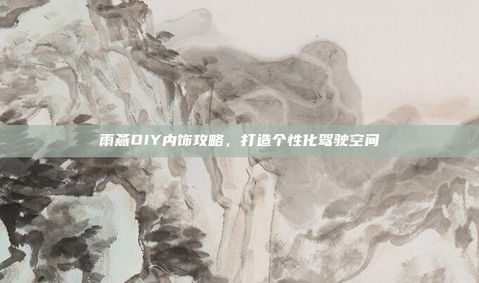 雨燕DIY内饰攻略，打造个性化驾驶空间