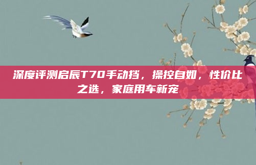 深度评测启辰T70手动挡，操控自如，性价比之选，家庭用车新宠