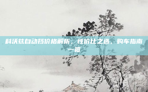 科沃兹自动挡价格解析,性价比之选,购车指南一览