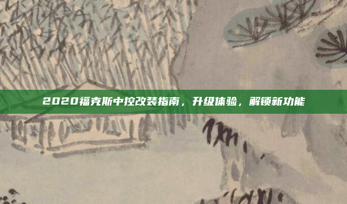 2020福克斯中控改装指南,升级体验,解锁新功能
